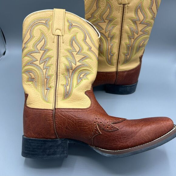 Tony Lama Mens Leather Work Boot Size 8D - Picture 8 of 11